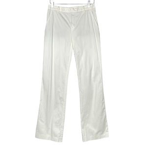 Pier Antonio Gaspari Sz 4-6 White Cotton Spandex Lined Pants Made In Italy EUC